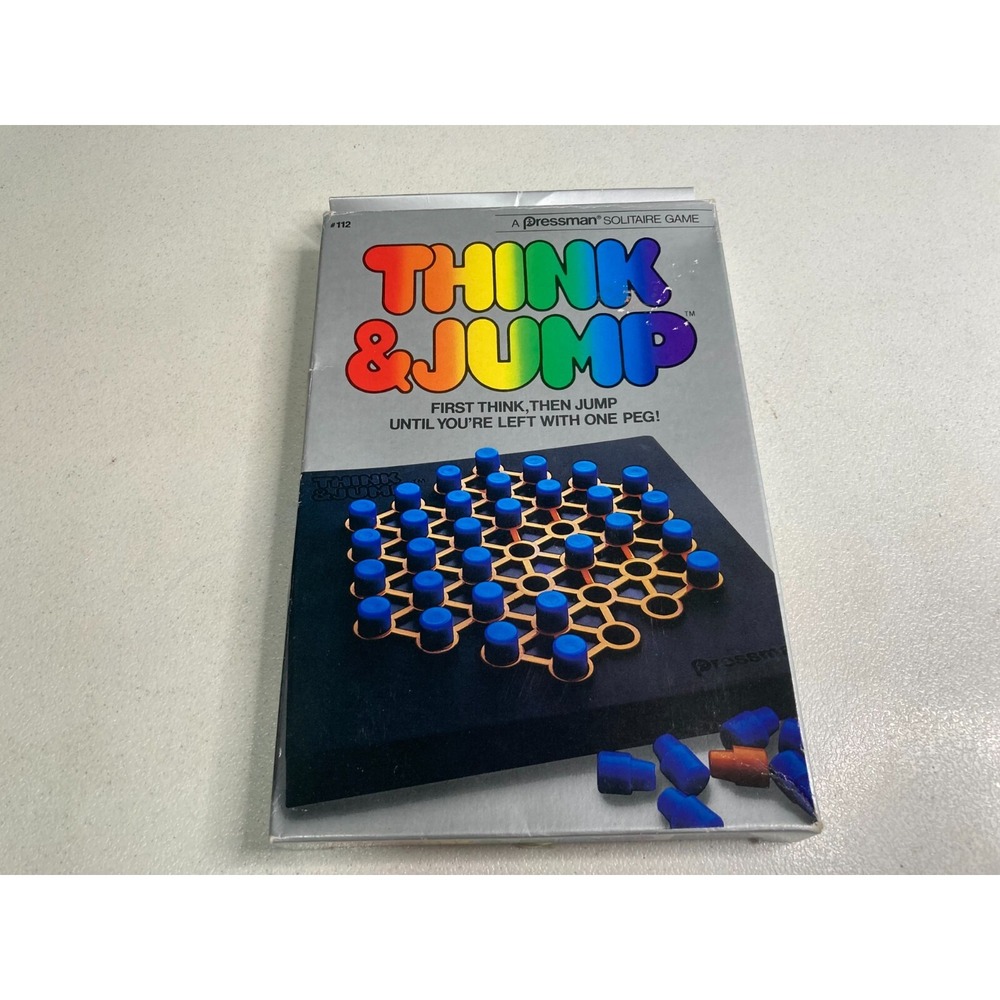 Think and Jump Pressman Solitaire Game 1984 Complete VTG Vintage Brain Teaser